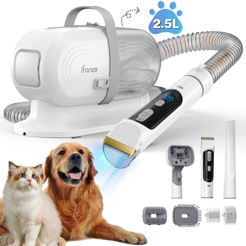 Grooming Kit & Vacuum with 2.5L Vacuum Container.