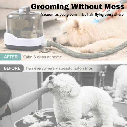 Complete Cordless Vacuum Grooming Kit.