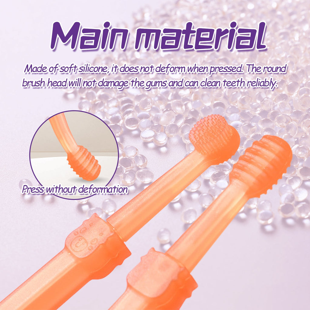 Flexible Silicone Pet Toothbrush for Dogs and Cats.