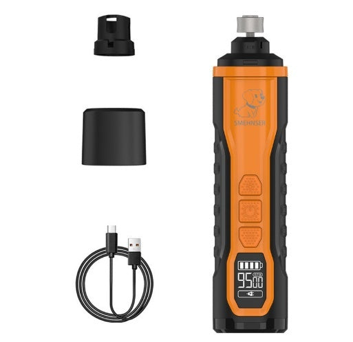 Rechargeable Nail Grinder for Cats and Dogs + Nail Clipper.