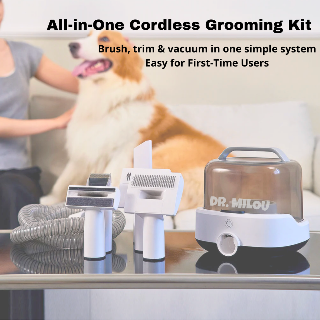 Complete Cordless Vacuum Grooming Kit.