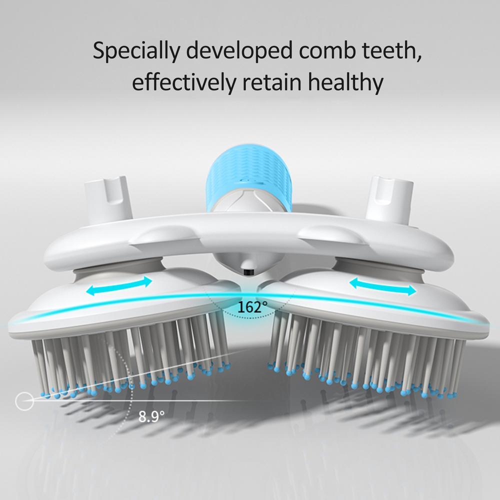 Double-Headed Negative Ion Self-Cleaning Pet Brush