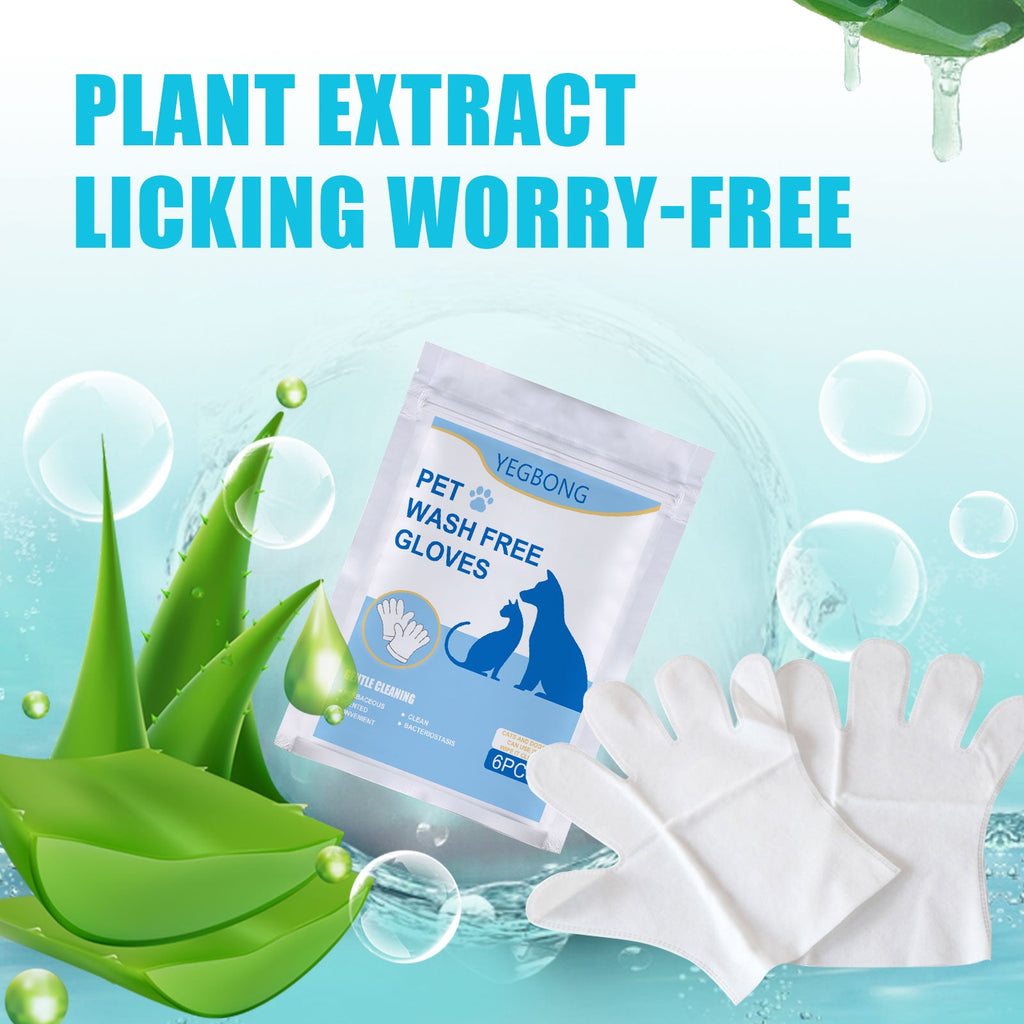 No-Bath No-Wash Non-Woven Gloves for Dogs and Cats.