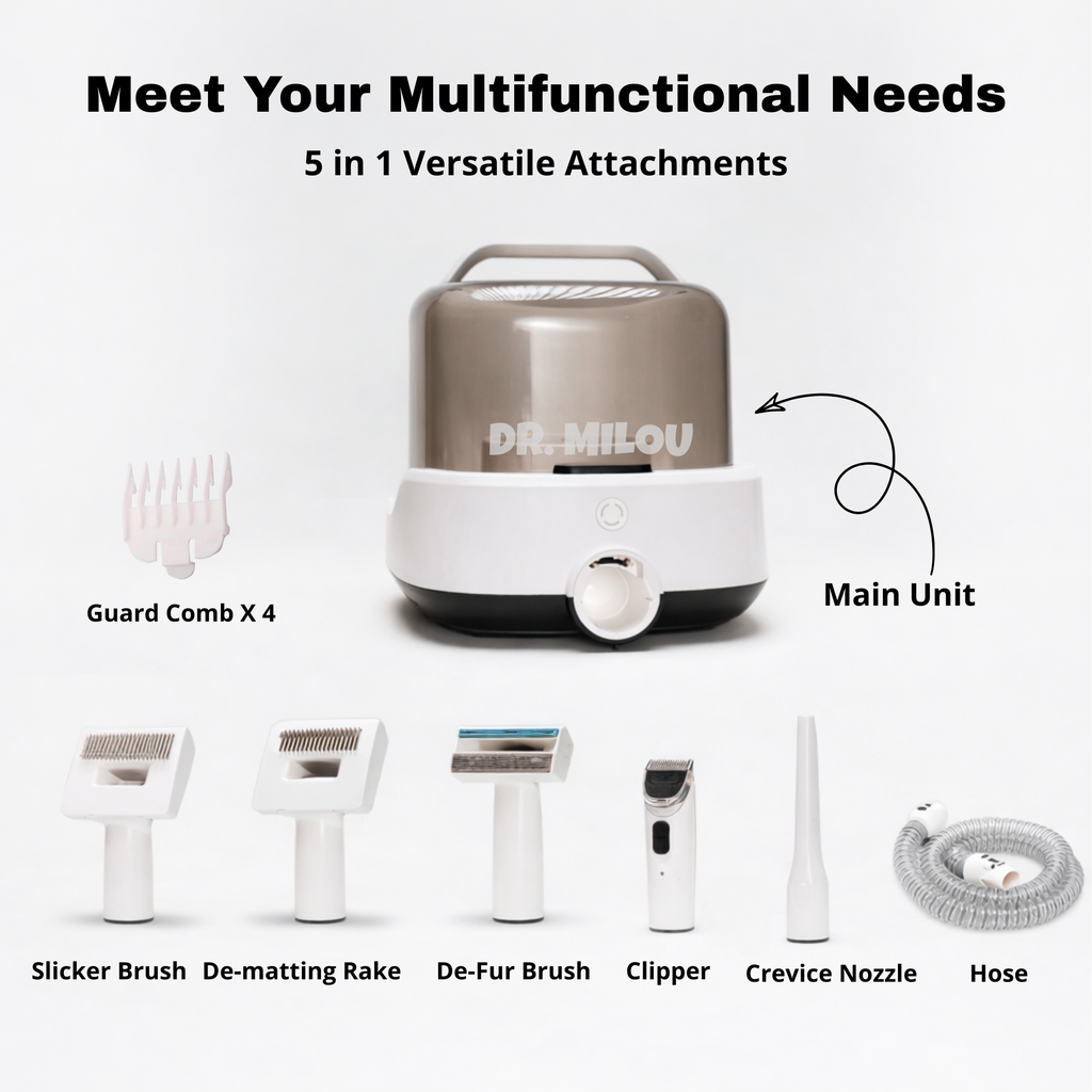 Complete Cordless Vacuum Grooming Kit.