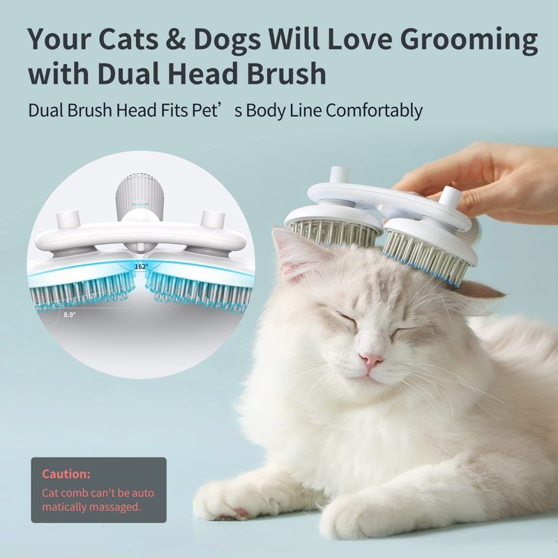Double-Headed Negative Ion Self-Cleaning Pet Brush