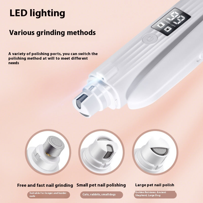 2 in 1 Manicure Tool with LED Light for Dogs and Cats.