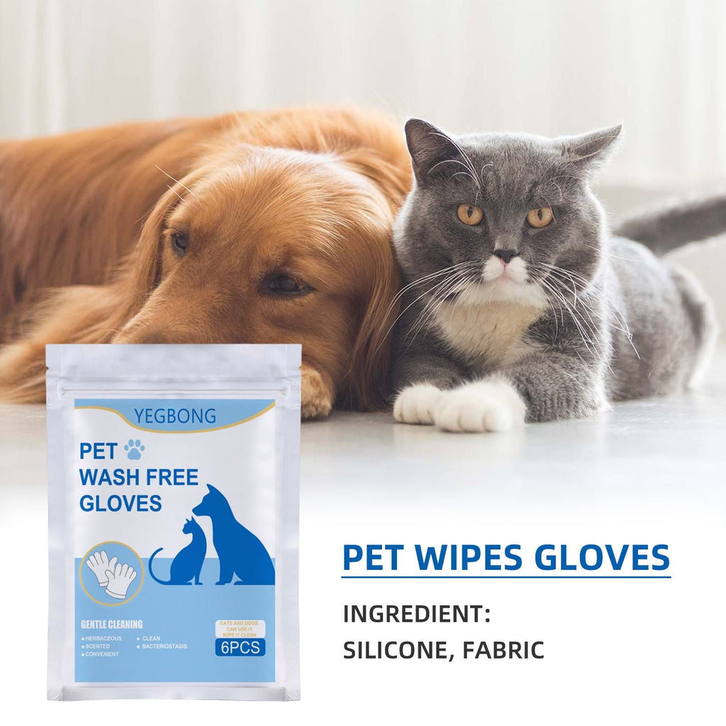 No-Bath No-Wash Non-Woven Gloves for Dogs and Cats.