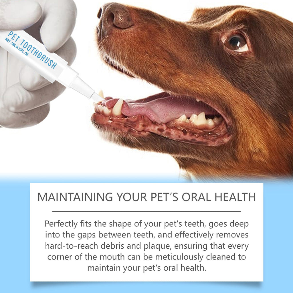 Pet Toothbrush and Cleaning Pen for Dogs.