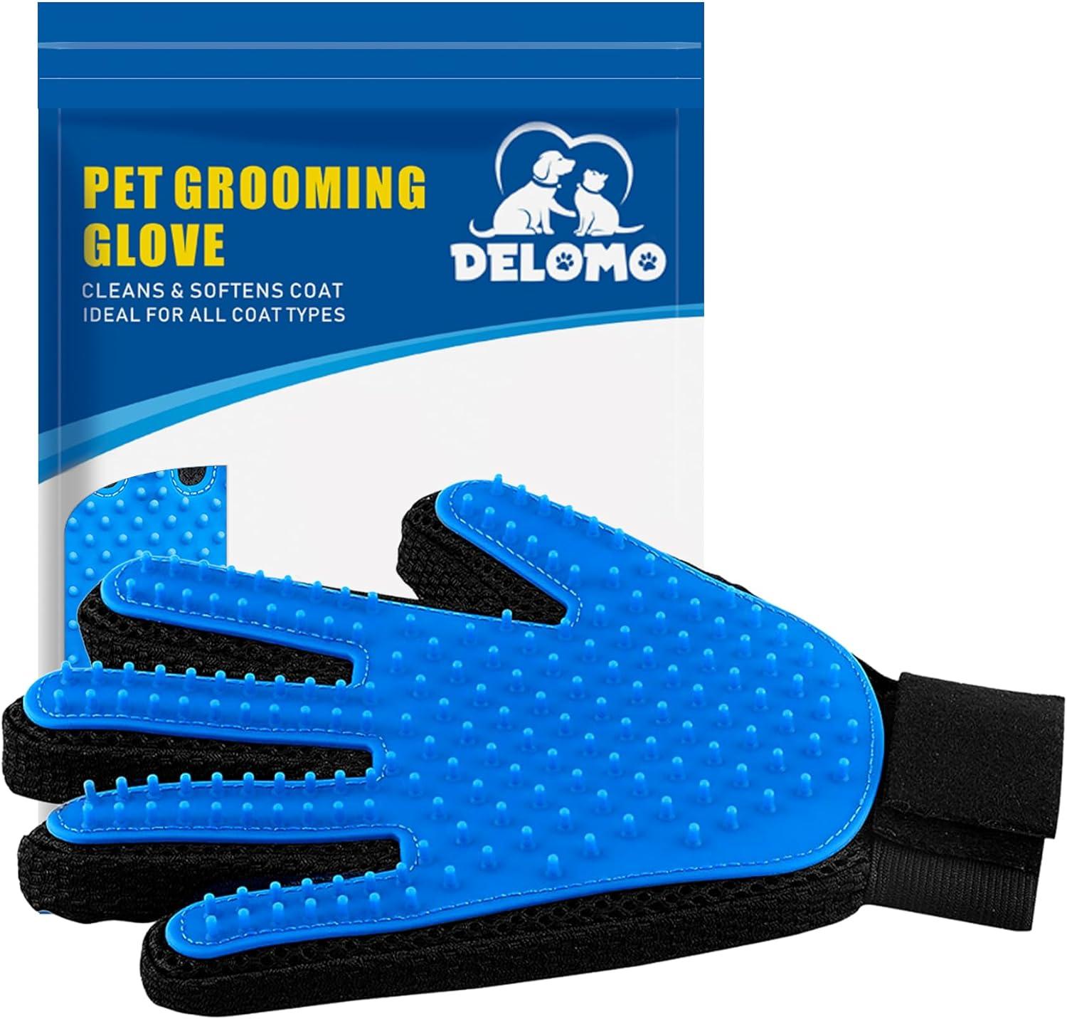 De-shedding Hair Remover Brush Mitt Tool.