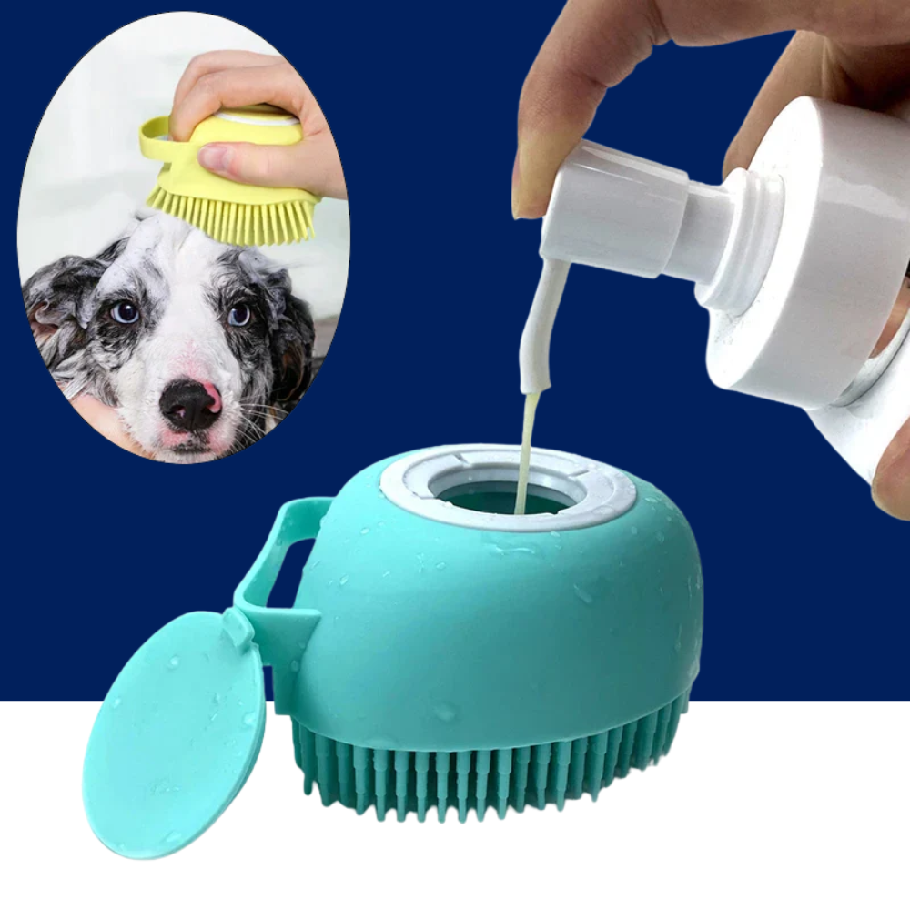 Soft Silicone Dog & Cat Bathing Brush.