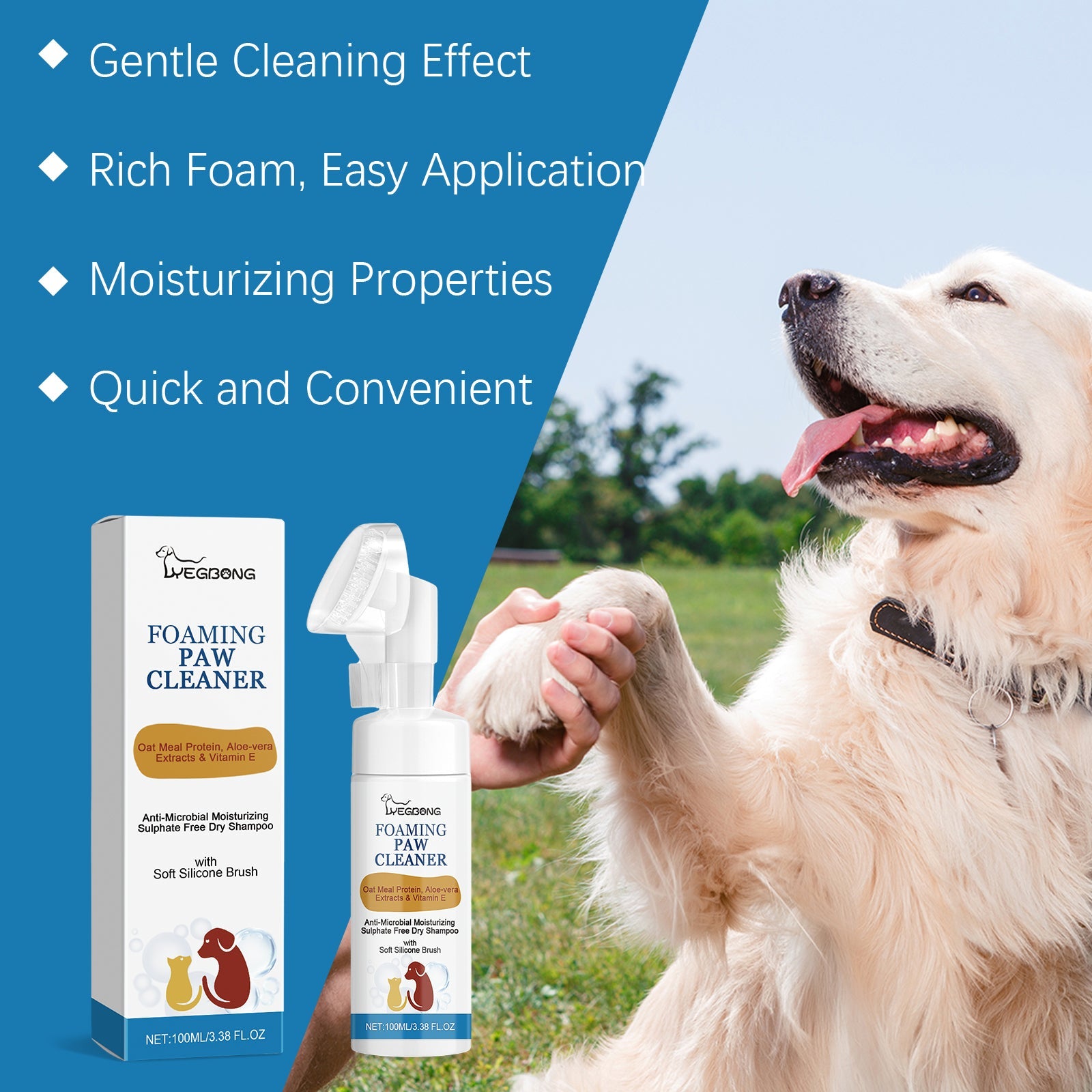 Deep Wash Paw Cleaner for Dogs and Cats.