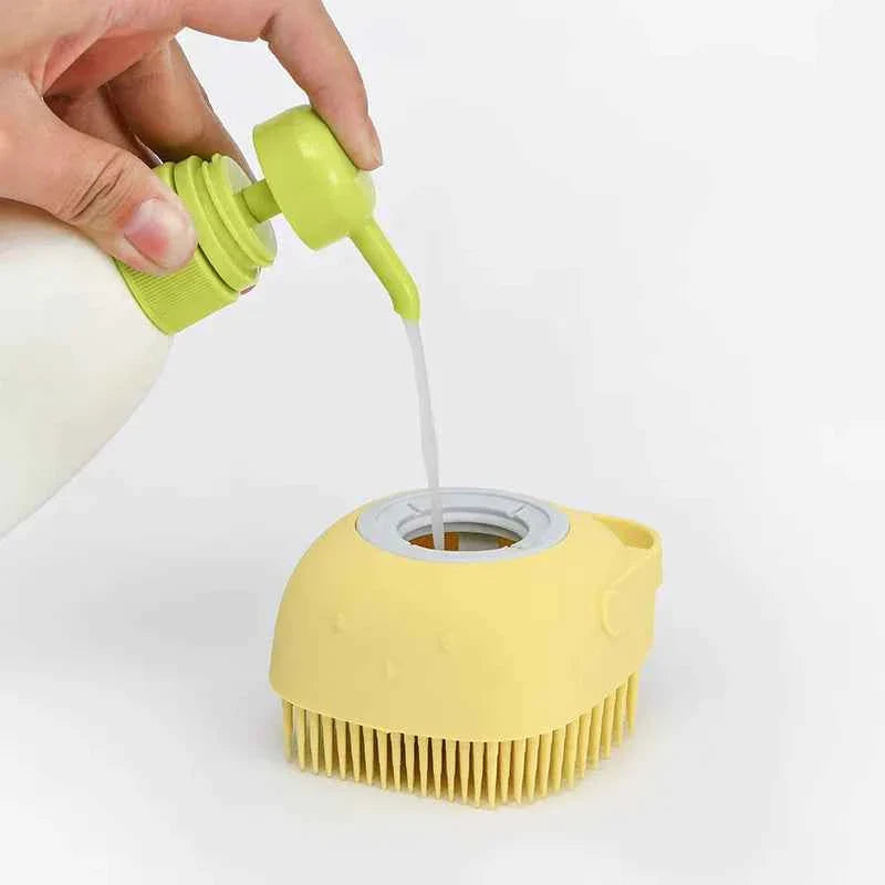 Soft Silicone Dog & Cat Bathing Brush.