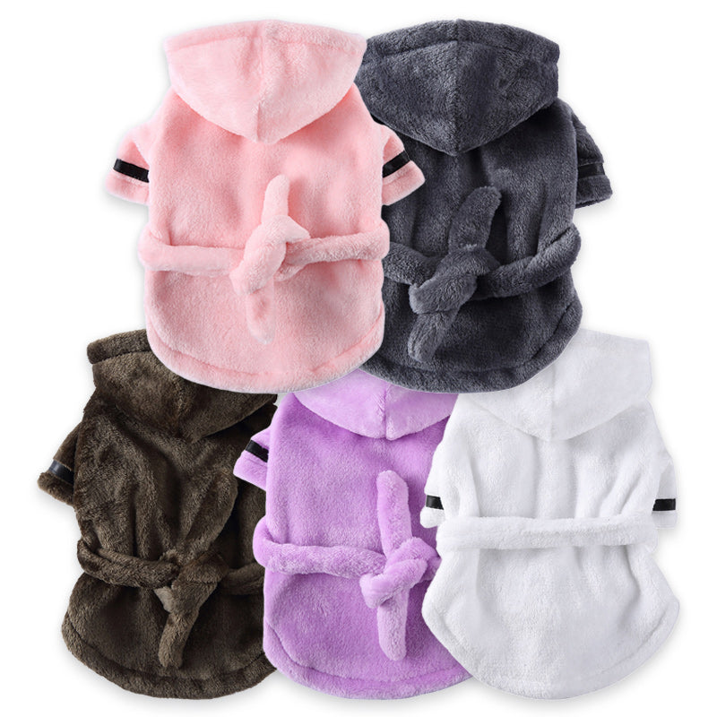 Luxury Soft Hooded Bathrobe.