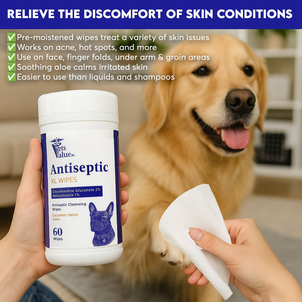 Extra Large Wipes for Dogs & Cats – Hypoallergenic.