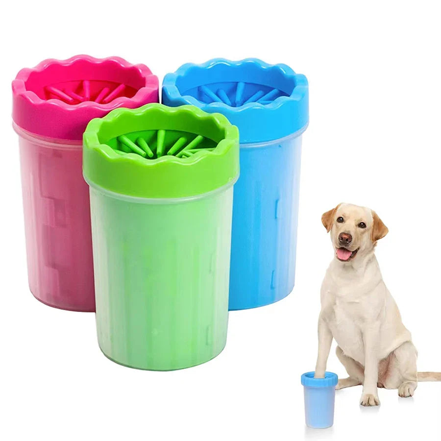 Portable Silicone Paw Cleaning Cups for Dogs and Cats.