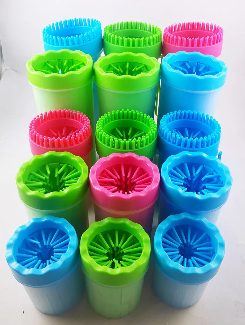 Portable Silicone Paw Cleaning Cups for Dogs and Cats.
