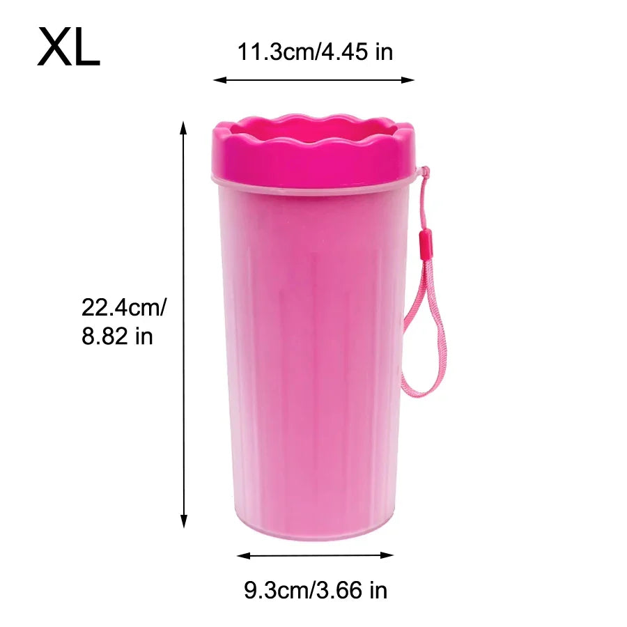 Portable Silicone Paw Cleaning Cups for Dogs and Cats.