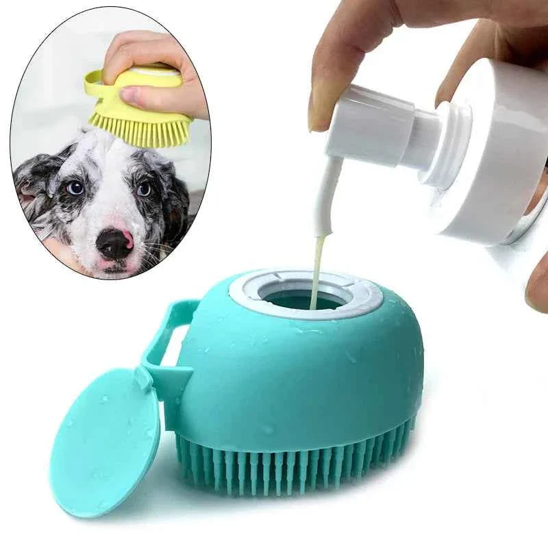 Soft Silicone Dog & Cat Bathing Brush.
