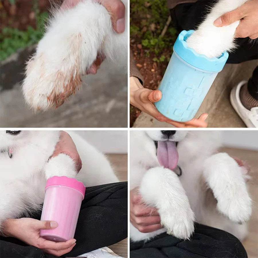 Portable Silicone Paw Cleaning Cups for Dogs and Cats.