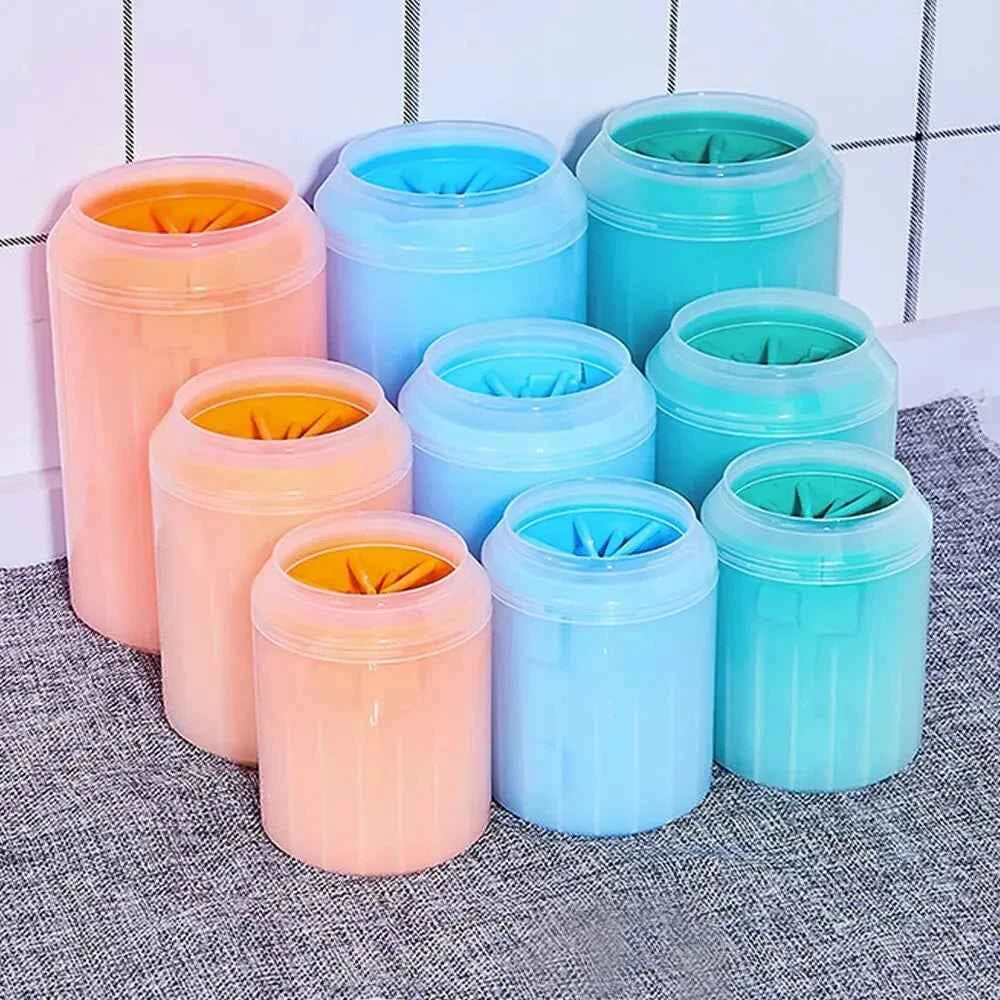Portable Paw Cleaner Cups for Cats and Dogs.