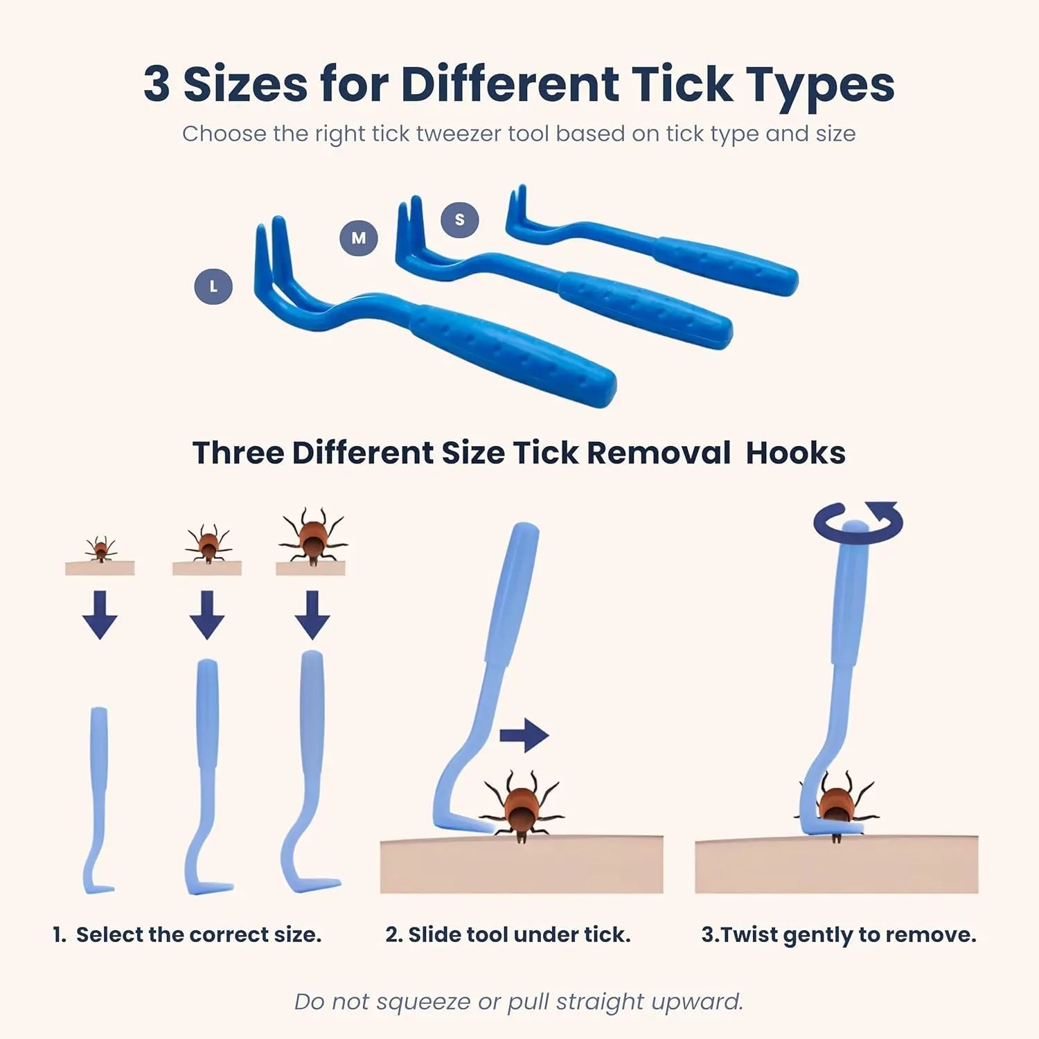 Tick Remover Kit-Stainless Steel Tool and Comb for Dogs and Cats + Travel First Aid.