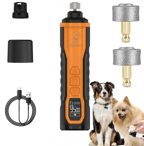 Rechargeable Nail Grinder for Cats and Dogs + Nail Clipper.