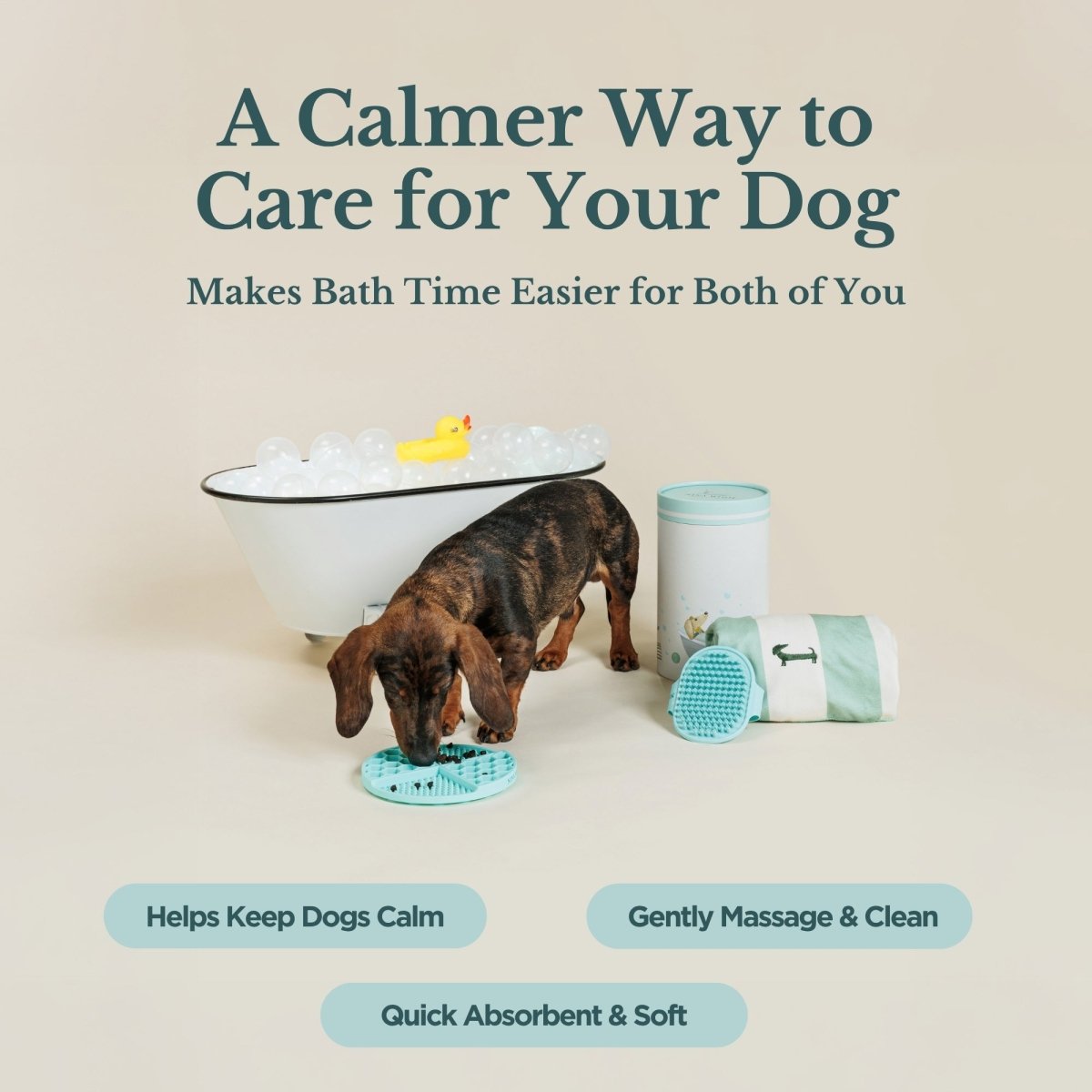 3-Piece Bathing Kit for Dogs and Cats.