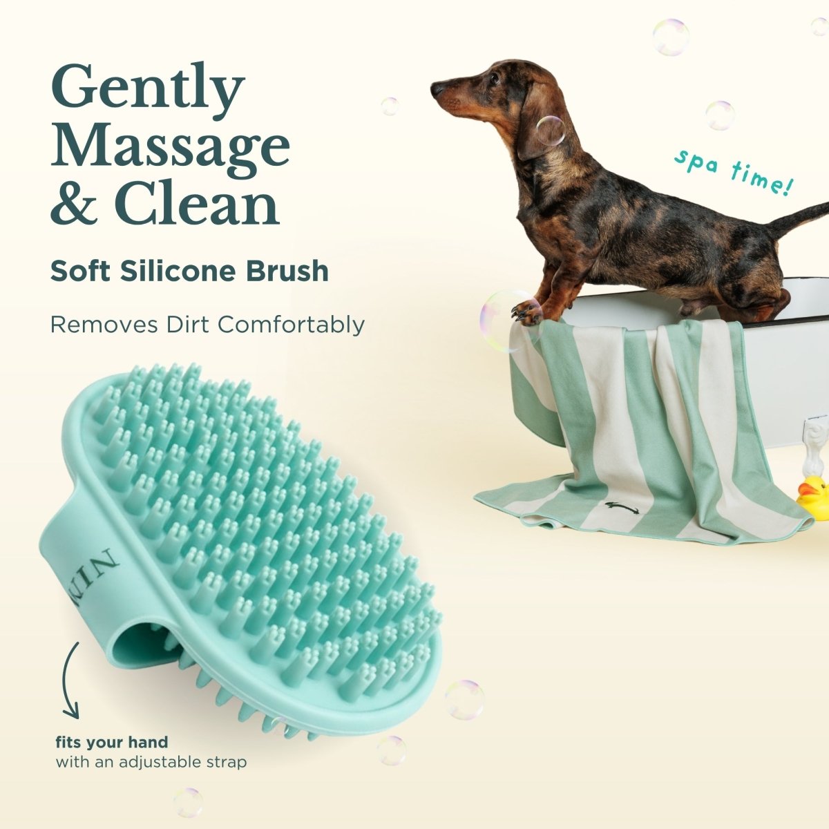 3-Piece Bathing Kit for Dogs and Cats.