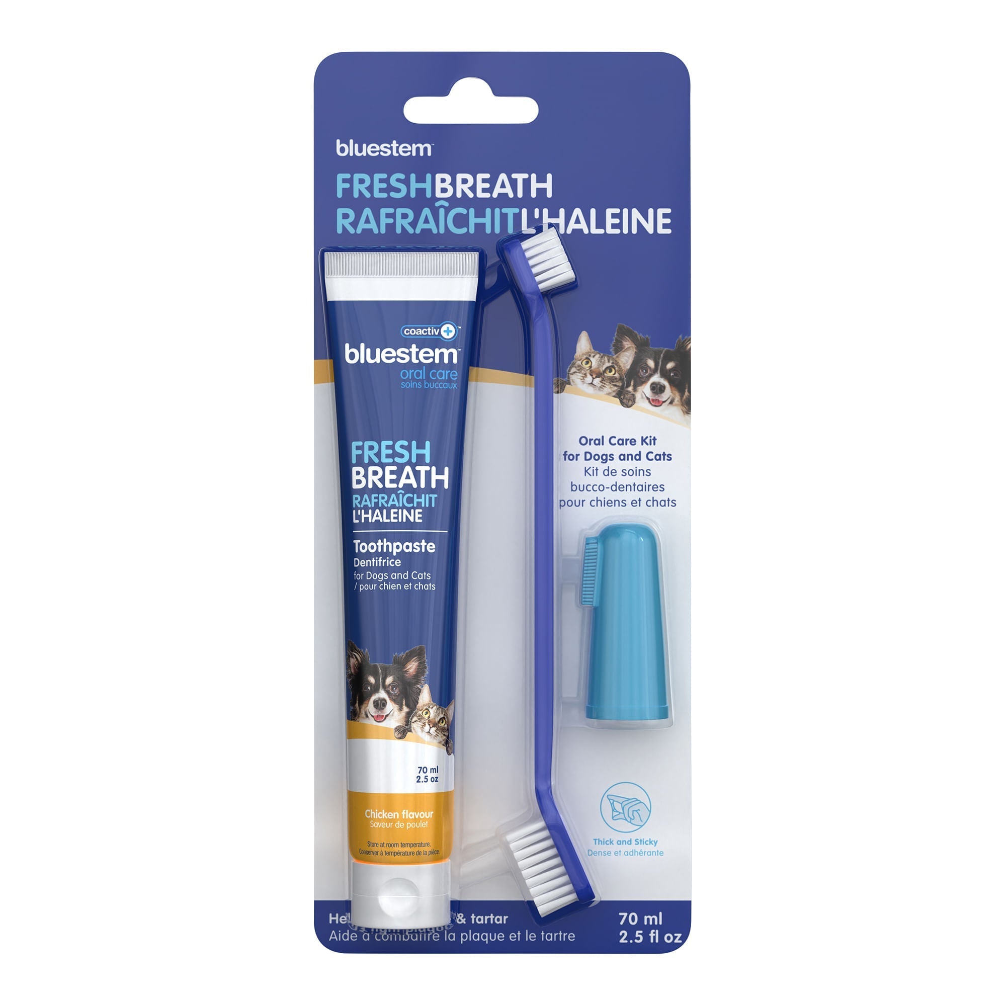 Dental Kit for Dogs and Cats – Toothpaste, Toothbrush & Finger Brush.