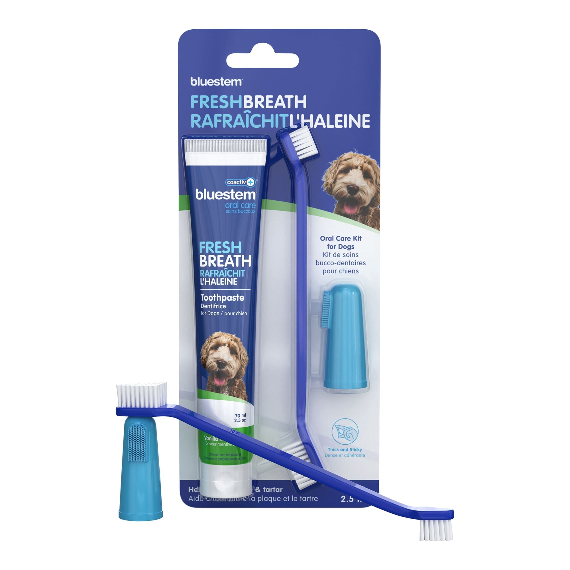 Dental Kit for Dogs and Cats – Toothpaste, Toothbrush & Finger Brush.