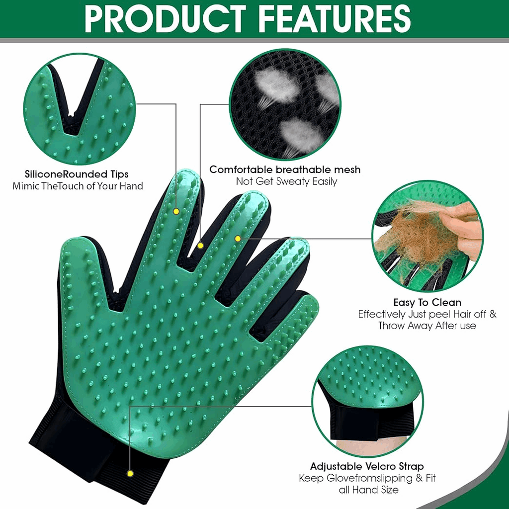 Silicone Grooming Gloves.