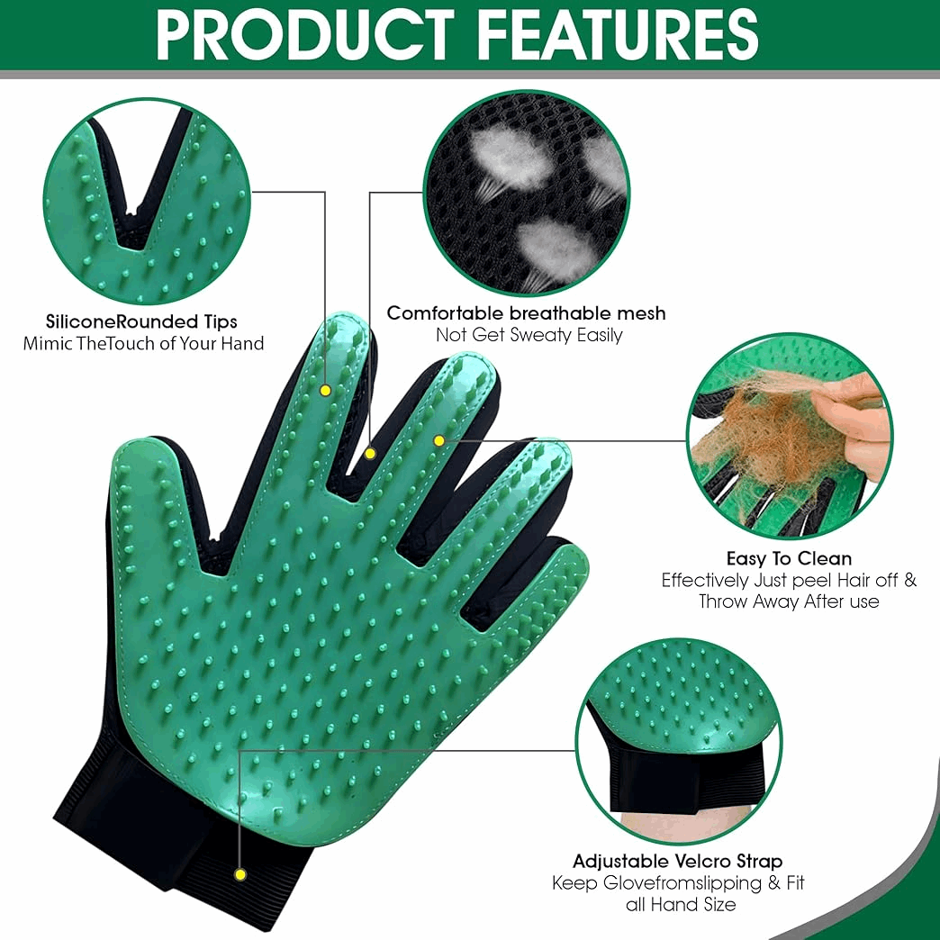 Silicone Grooming Gloves.