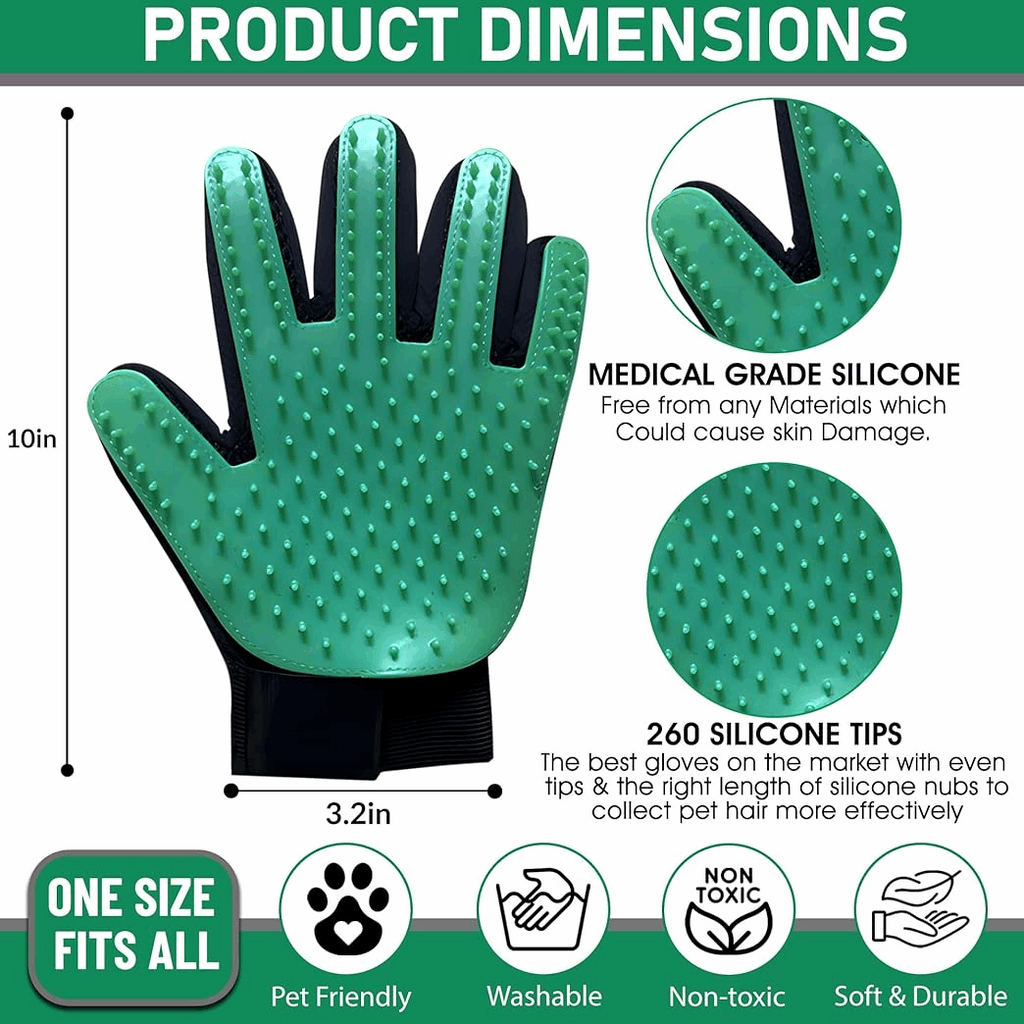 Silicone Grooming Gloves.