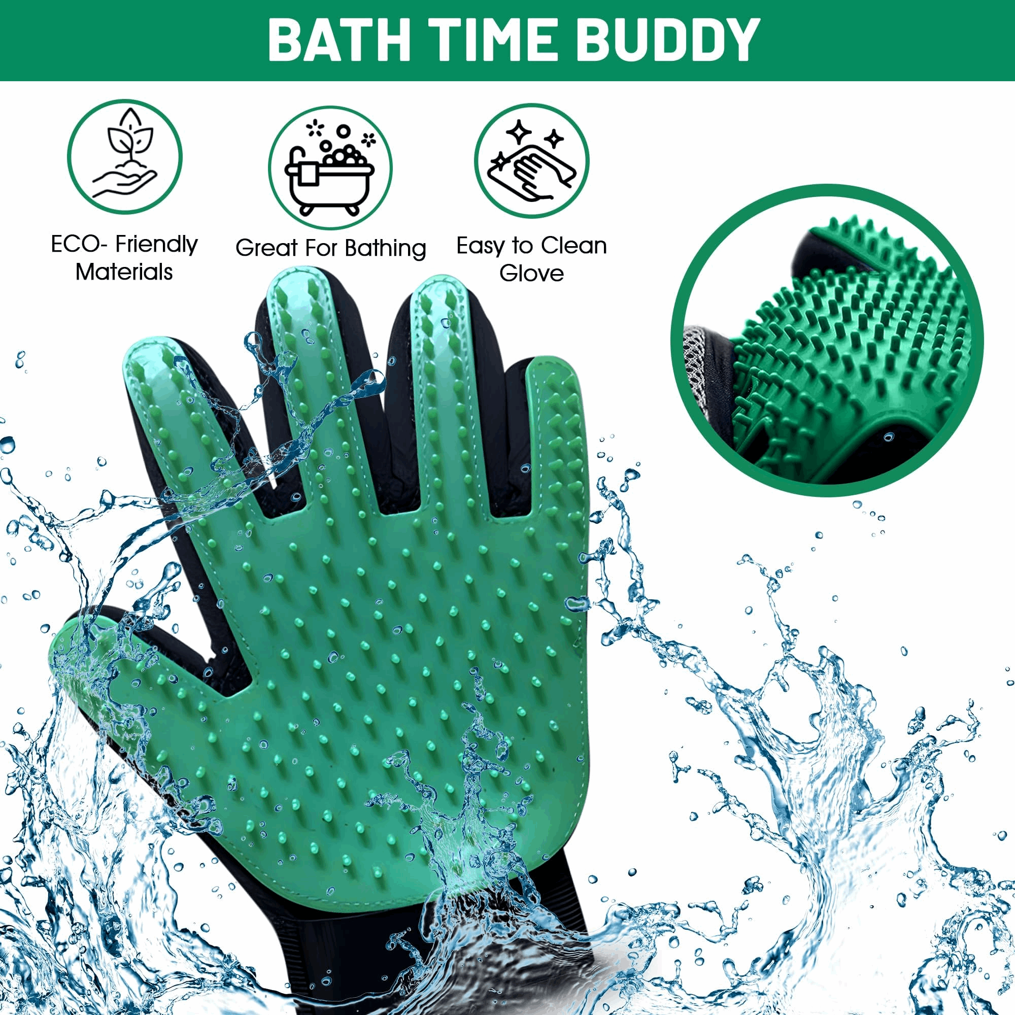 Silicone Grooming Gloves.