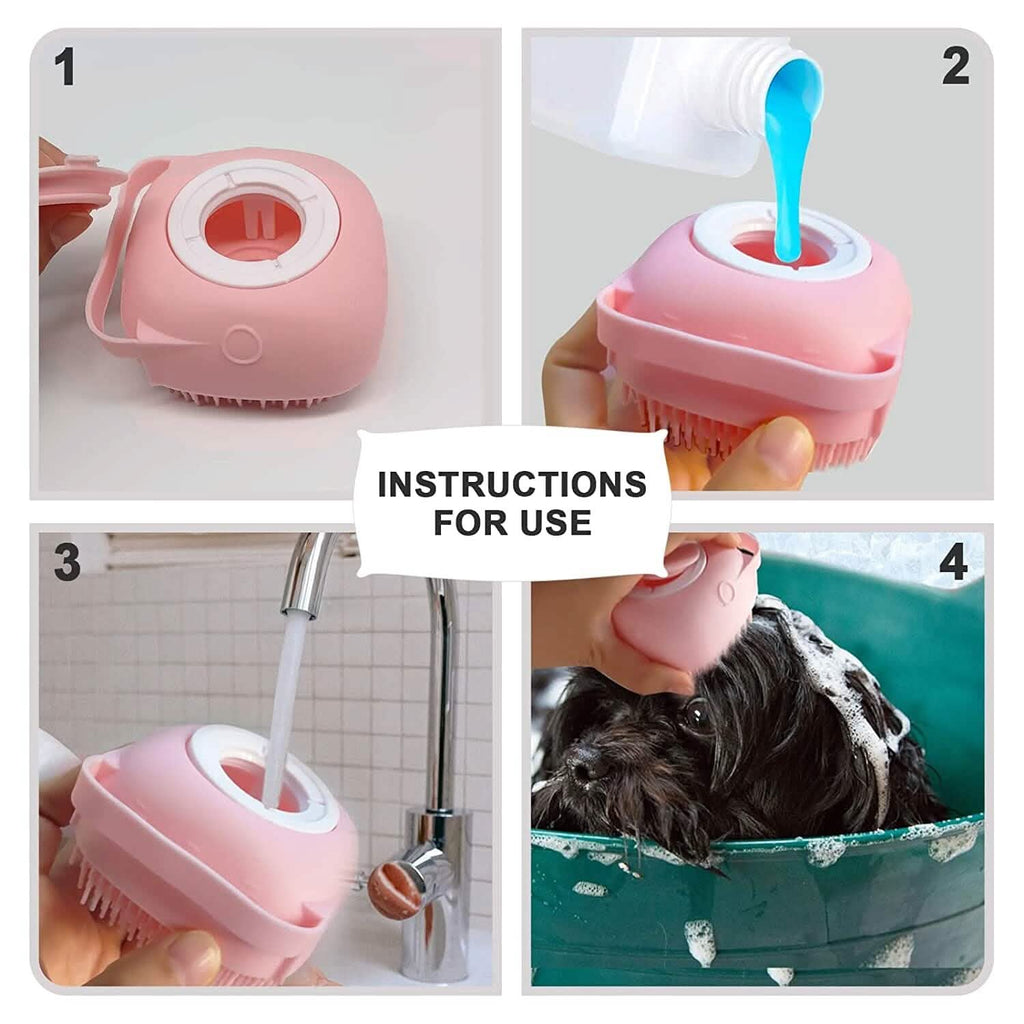 Bathing Brush Dog Scrubber.