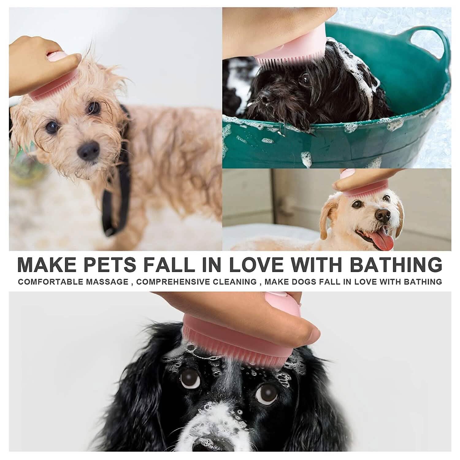 Bathing Brush Dog Scrubber.