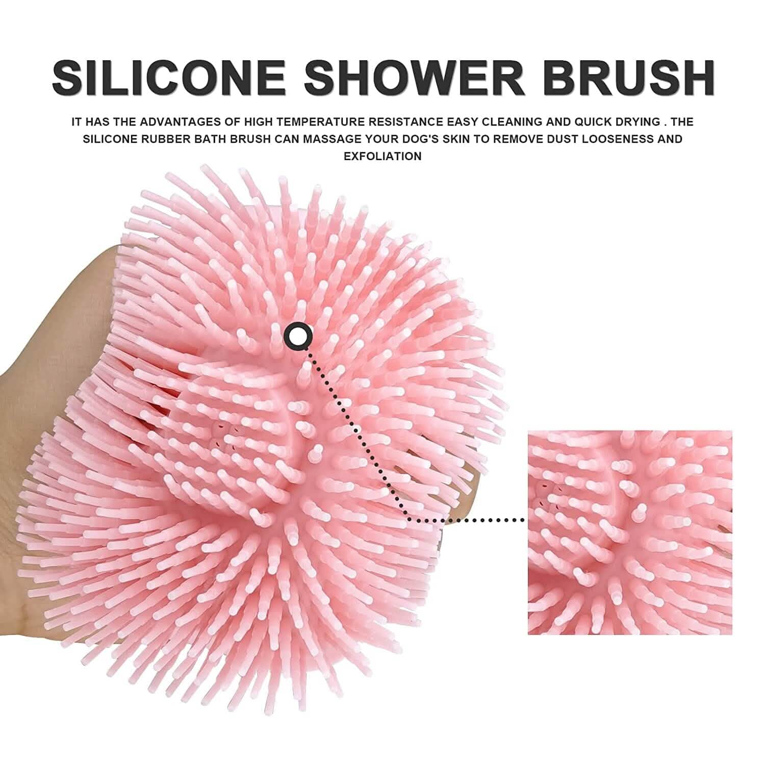 Bathing Brush Dog Scrubber.