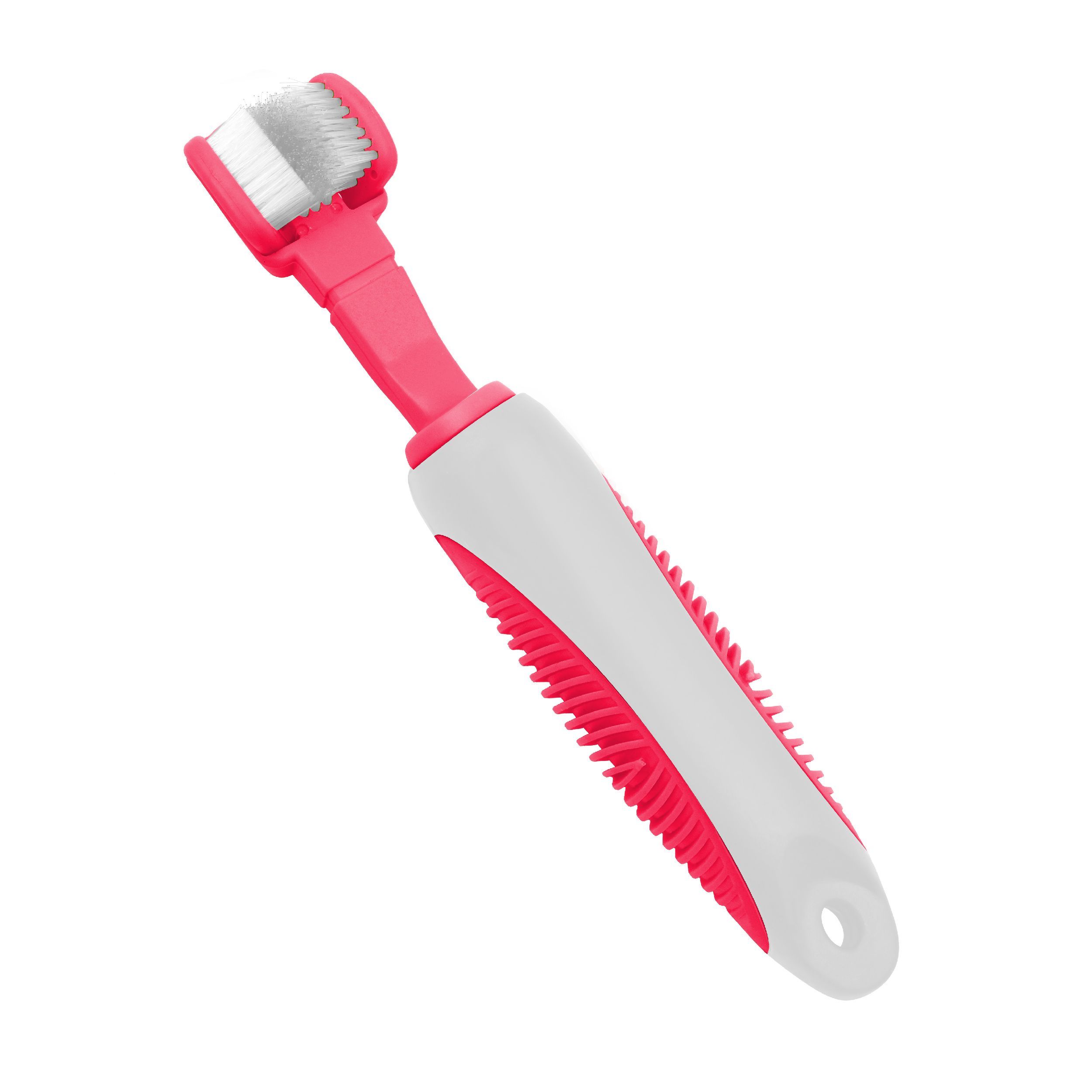 Dual-Sided Action Bristle Pet Toothbrush.