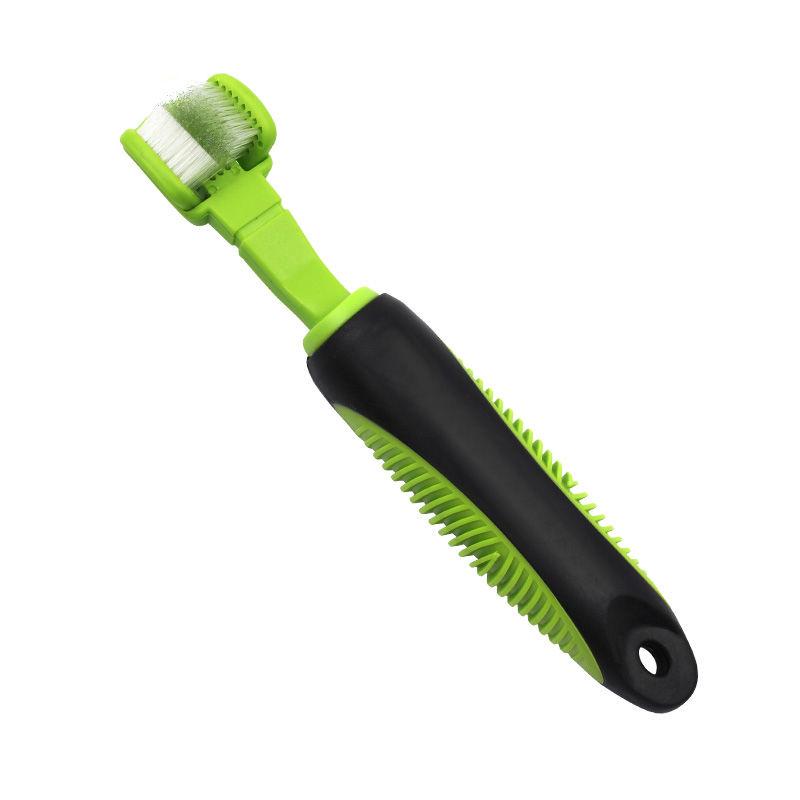 Dual-Sided Action Bristle Pet Toothbrush.