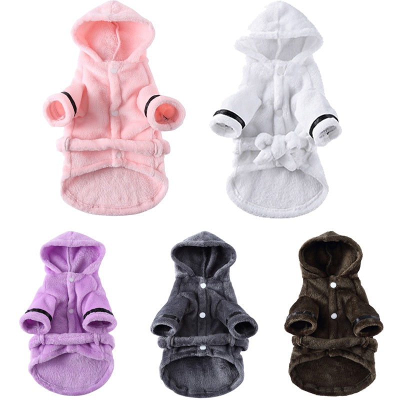 Luxury Soft Hooded Bathrobe.