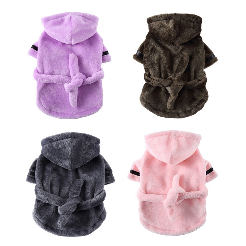 Luxury Soft Hooded Bathrobe.