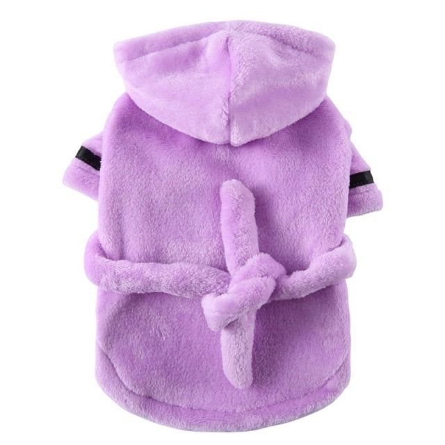 Luxury Soft Hooded Bathrobe.