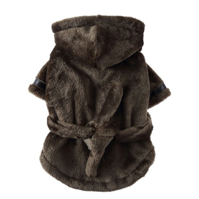 Luxury Soft Hooded Bathrobe.